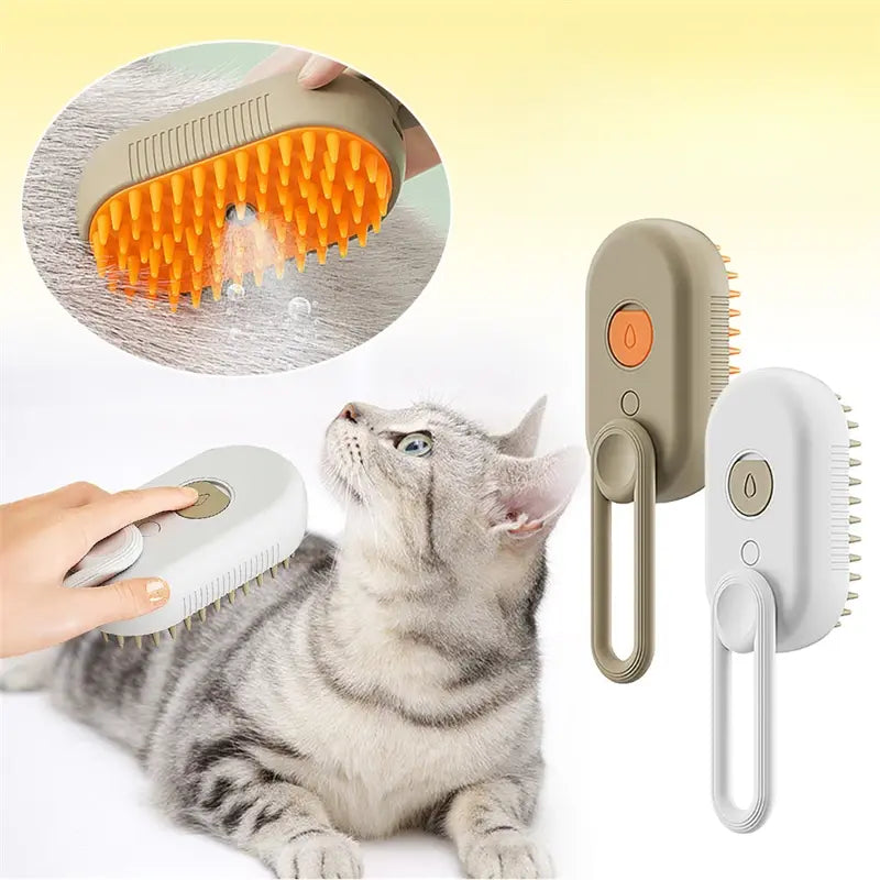 Rechargeable Steam Pet Brush