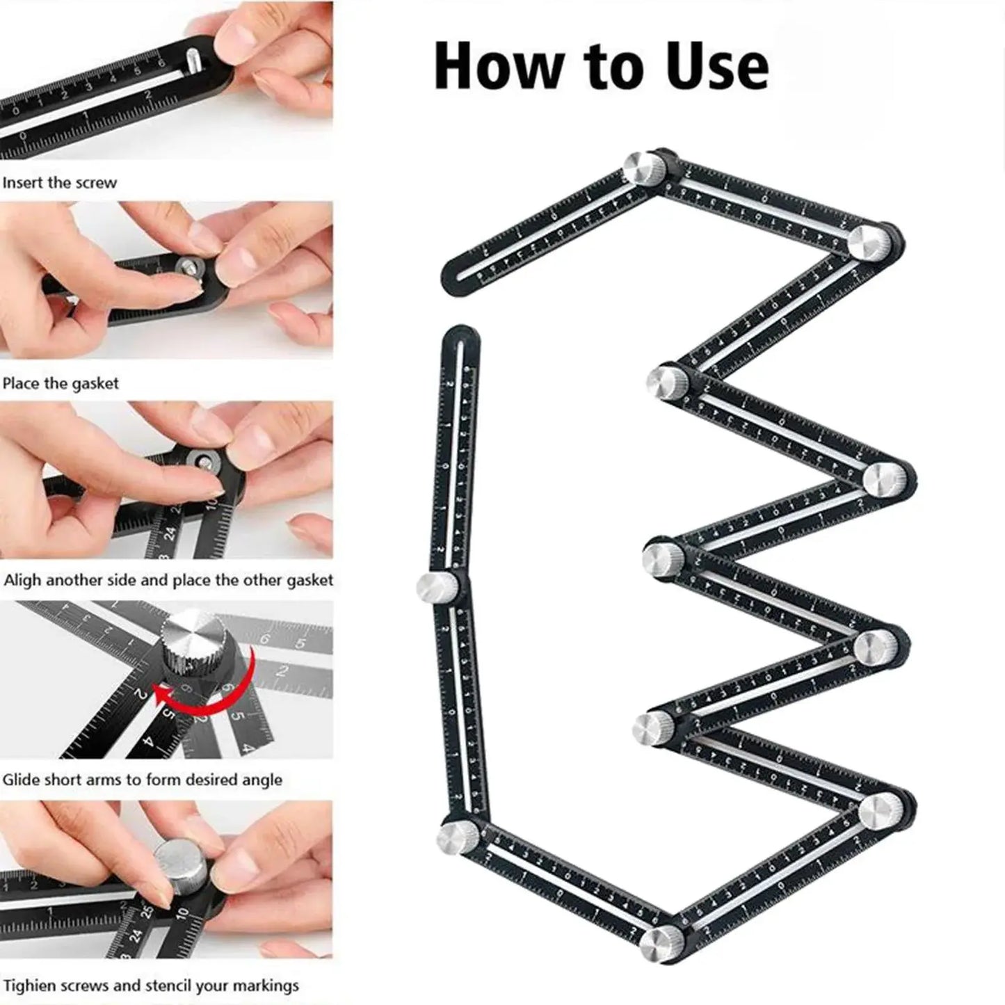 Multi-Angle Measuring Ruler