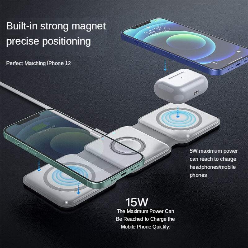 3-in-1 Magnetic Wireless Charger - Smart Shop (Online Store for wise shoppers) 