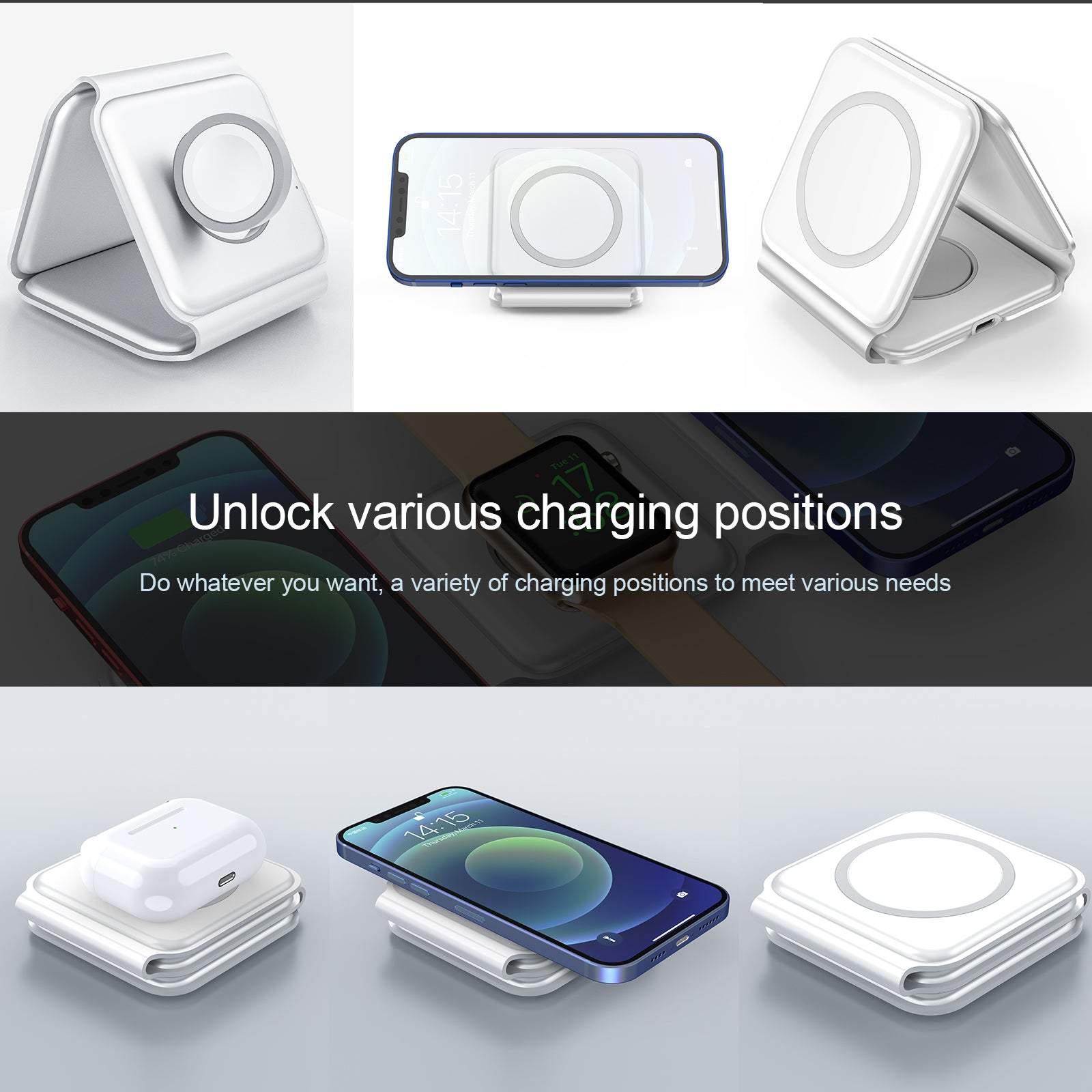 3-in-1 Magnetic Wireless Charger - Smart Shop (Online Store for wise shoppers) 