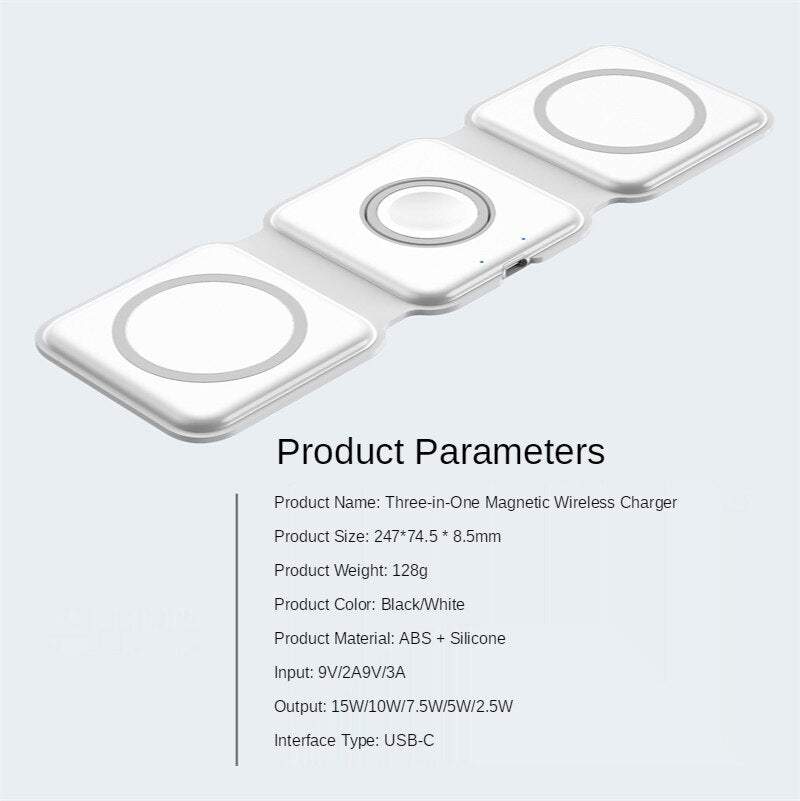 3-in-1 Magnetic Wireless Charger - Smart Shop (Online Store for wise shoppers) 