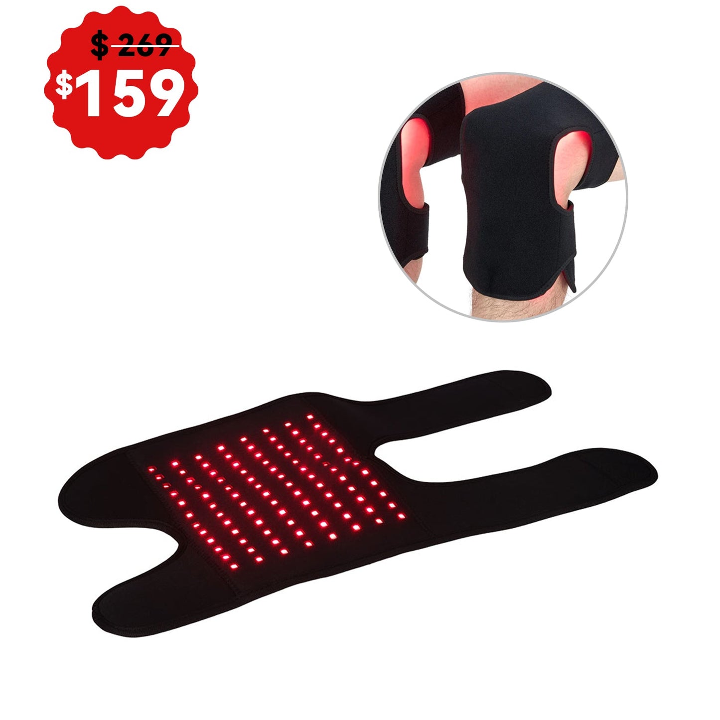 Megelin LED Red Infrared Light Therapy Belt