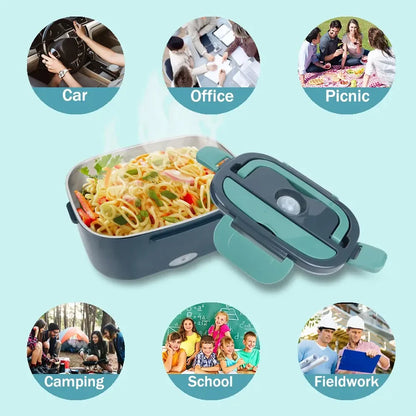 Electric Heating Stainless Steel Lunch Box - Smart Shop (Online Store for wise shoppers) 