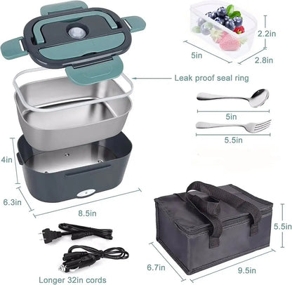 Electric Heating Stainless Steel Lunch Box - Smart Shop (Online Store for wise shoppers) 