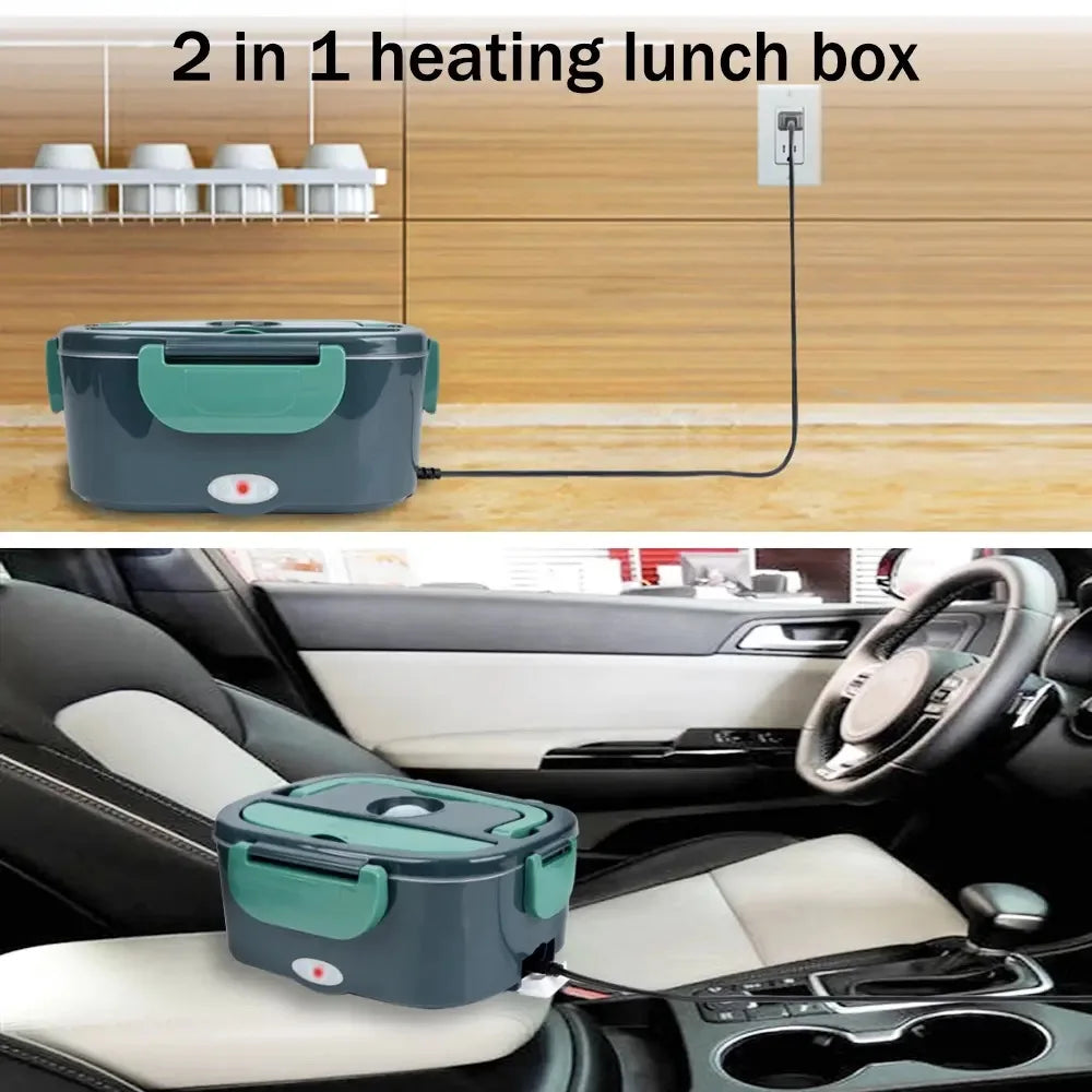 Electric Heating Stainless Steel Lunch Box - Smart Shop (Online Store for wise shoppers) 