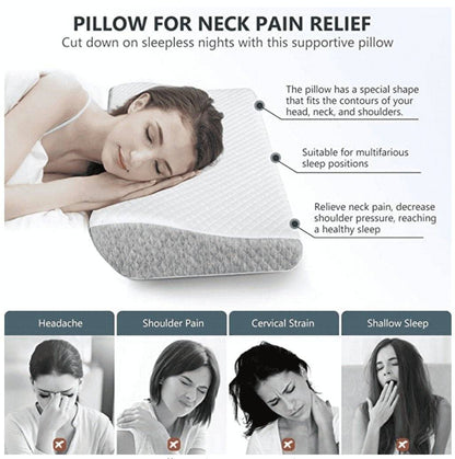 MedPillow™ - Ergonomic Sleep Gel Pillow For Neck Pain - TumTum