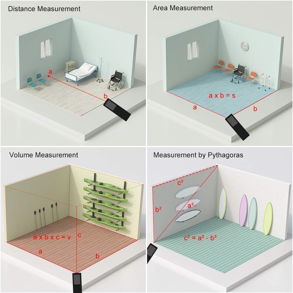 USB Rechargeable Mini Laser Range Finder