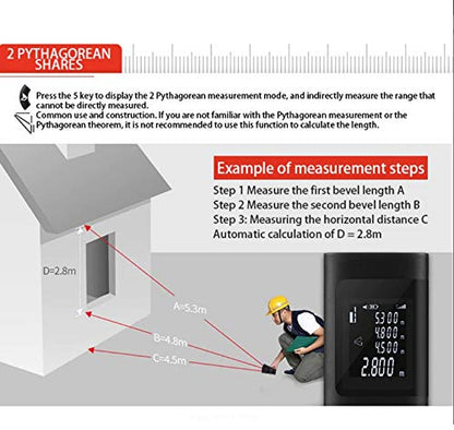 USB Rechargeable Mini Laser Range Finder