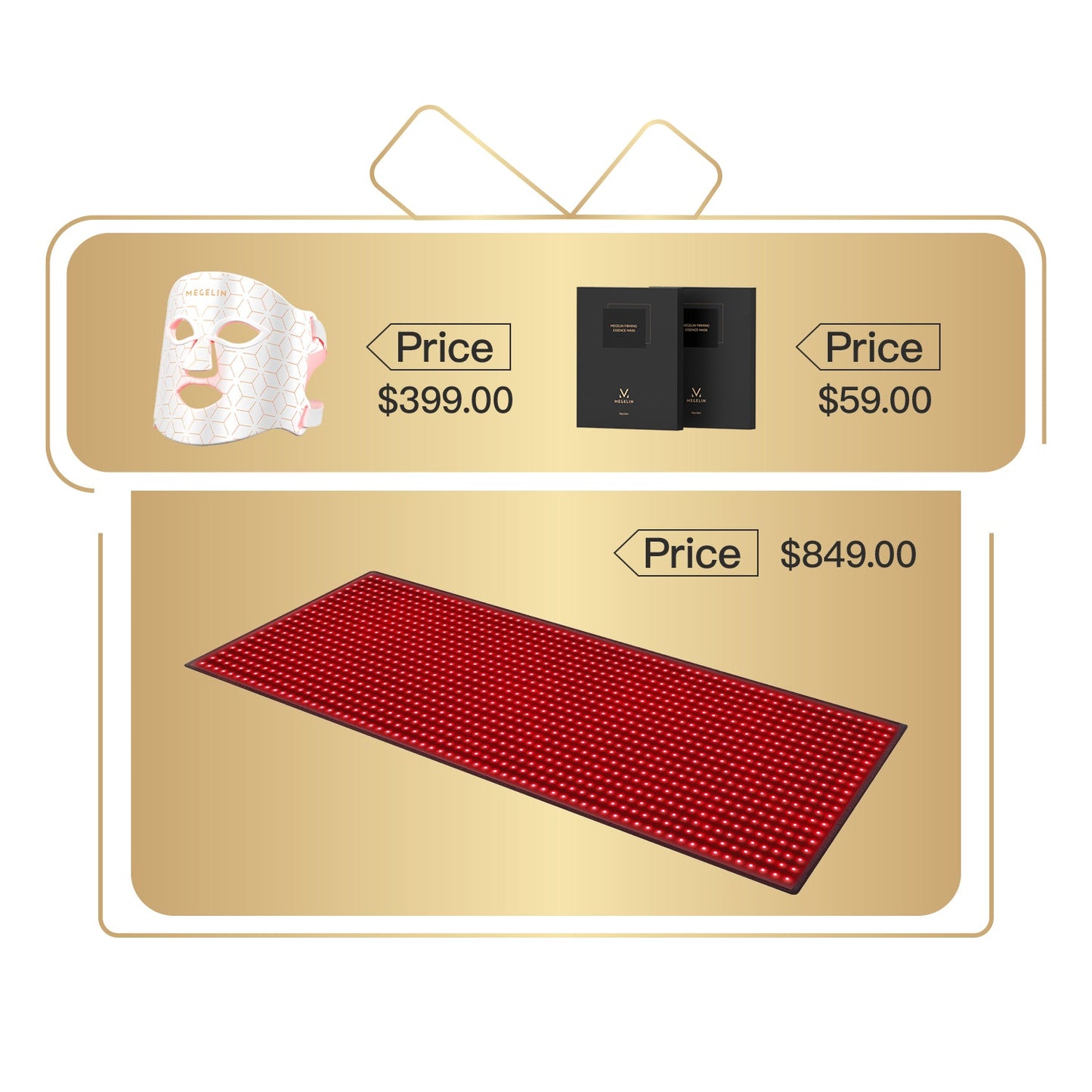 Megelin Red and Near-Infrared Light Therapy Mat for Whole Body