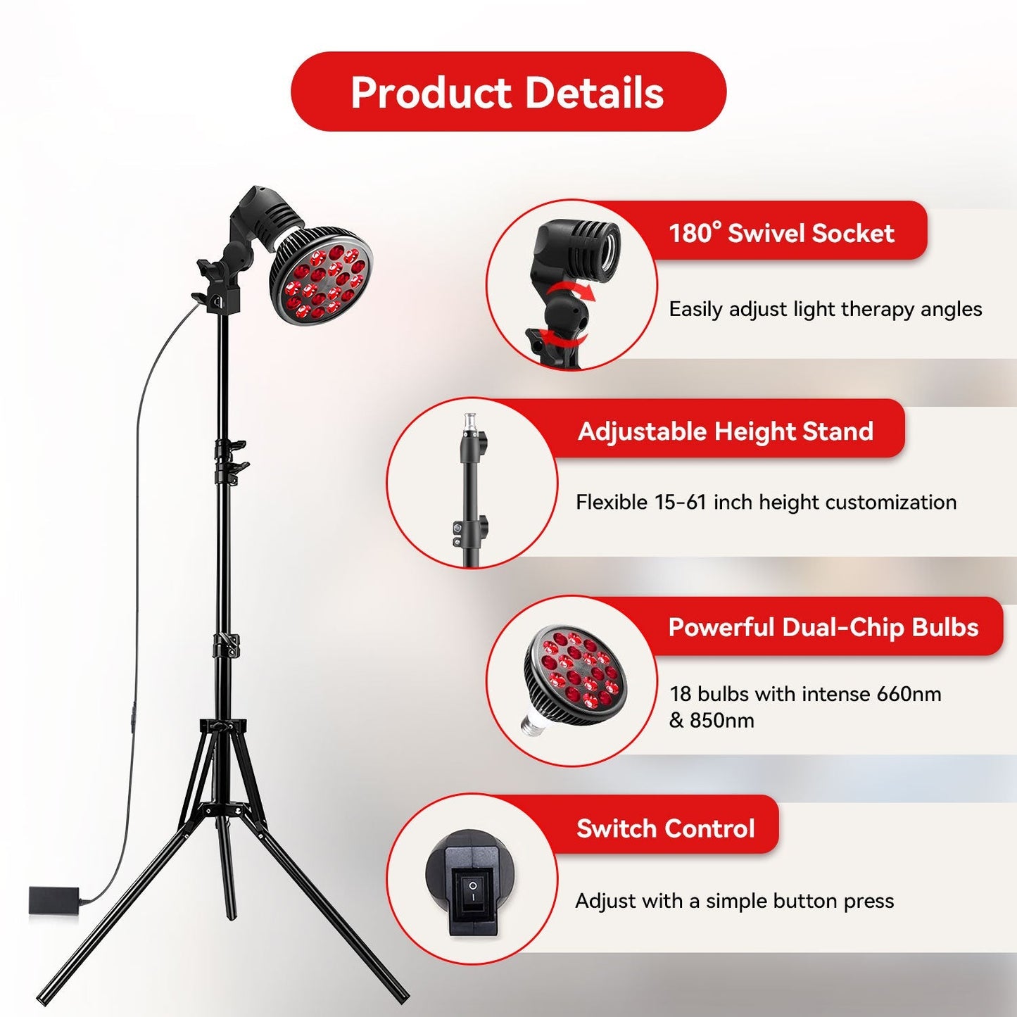 Megelin Flexible Red Light Therapy Panel