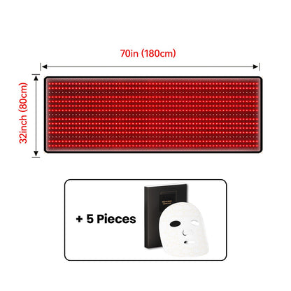 Red and Near-Infrared Light Therapy Mat for Whole Body