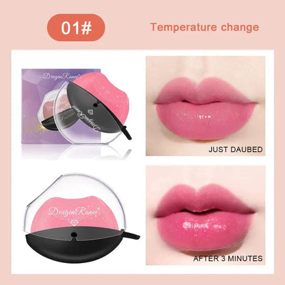 SearchFindOrder 06 color change Lip-shaped Kiss Velvet Lipstick Moisturizing, and Waterproof