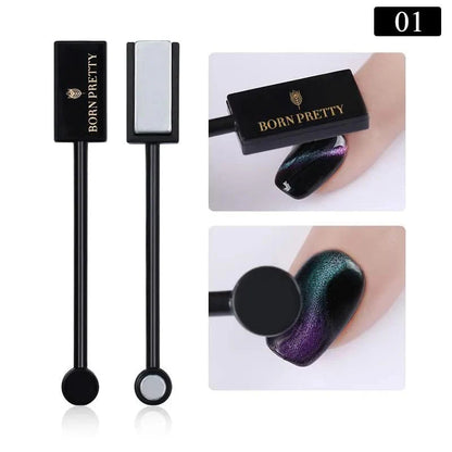 SearchFindOrder 08 Magnetic Cat Eyes Duo Nail Art Wand Dual-Headed Precision for Mesmerizing 3D Line and Strip Effects