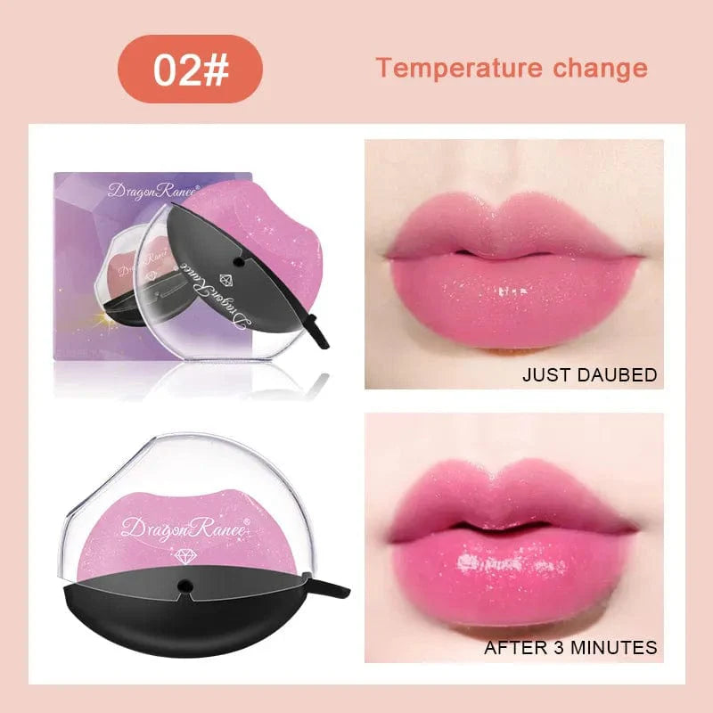 SearchFindOrder 08 color change Lip-shaped Kiss Velvet Lipstick Moisturizing, and Waterproof