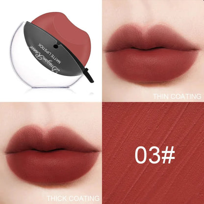 SearchFindOrder 09 matte Lip-shaped Kiss Velvet Lipstick Moisturizing, and Waterproof