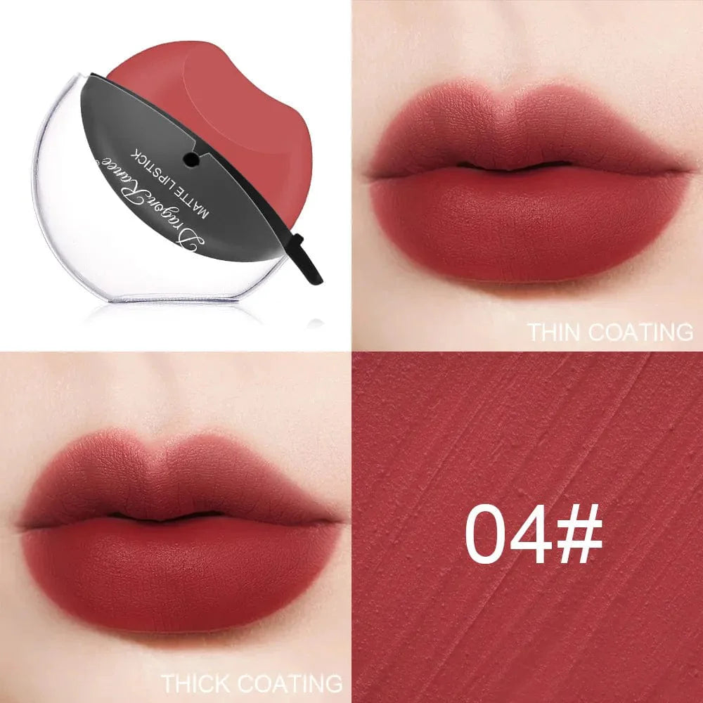 SearchFindOrder 10 matte Lip-shaped Kiss Velvet Lipstick Moisturizing, and Waterproof