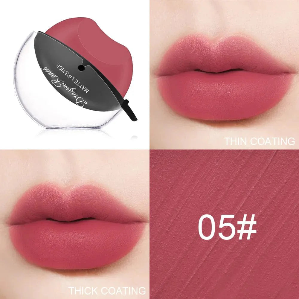 SearchFindOrder 12 matte Lip-shaped Kiss Velvet Lipstick Moisturizing, and Waterproof