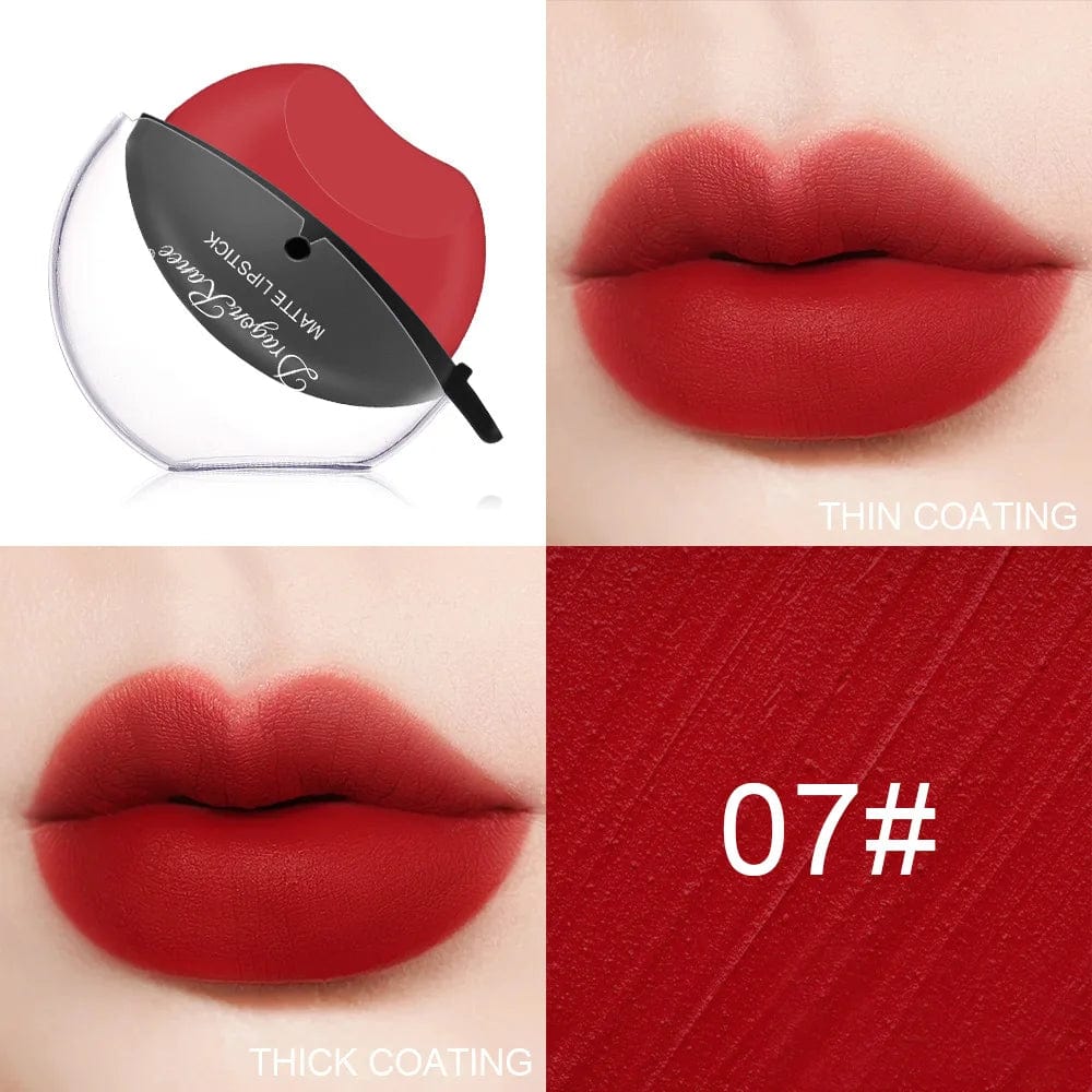 Lip-shaped Kiss Velvet Moisturizing Waterproof Lipstick