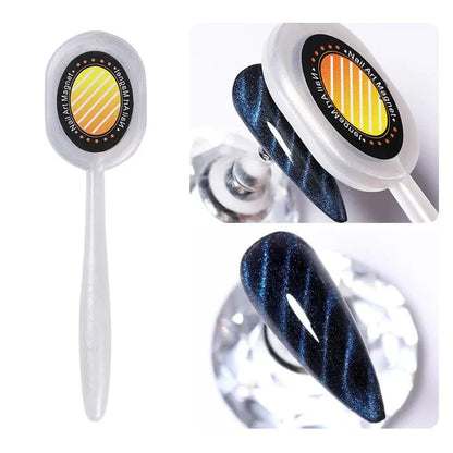 SearchFindOrder 15 Magnetic Cat Eyes Duo Nail Art Wand Dual-Headed Precision for Mesmerizing 3D Line and Strip Effects