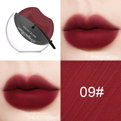 Lip-shaped Kiss Velvet Moisturizing Waterproof Lipstick