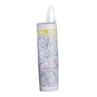 Wall-Mounted Plastic Bag Holder for Home Grocery Storage, Hanging Trash Garbage Kitchen Organizer