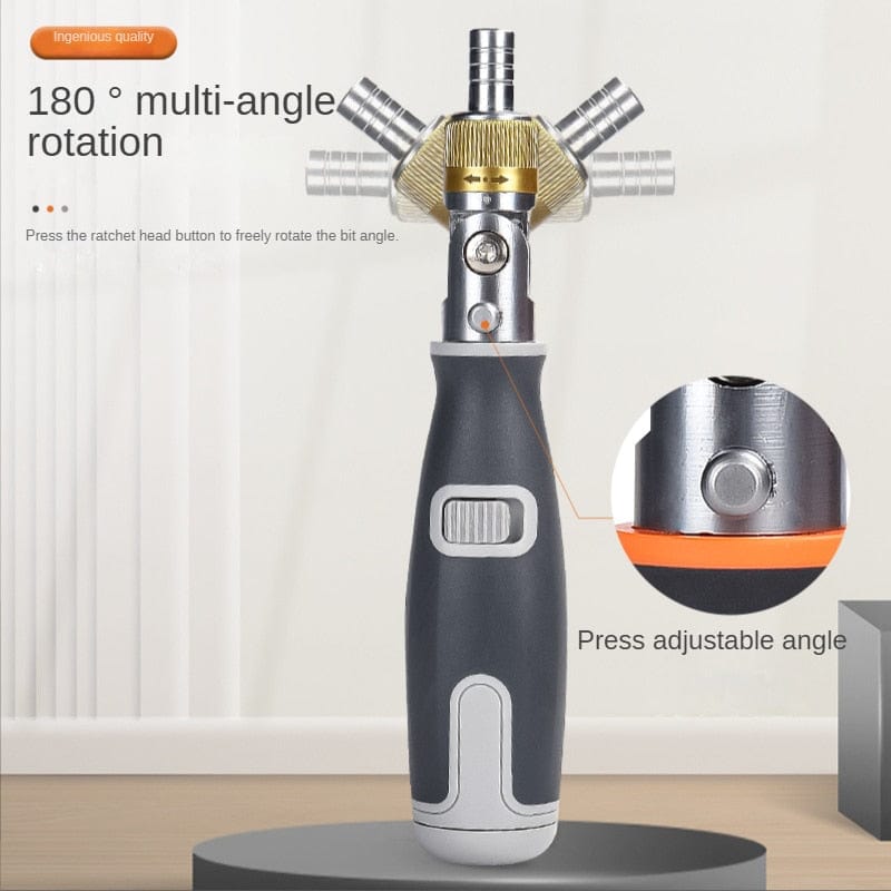 10-in-1 Multi-Angle Portable Ratchet Screwdriver⁠