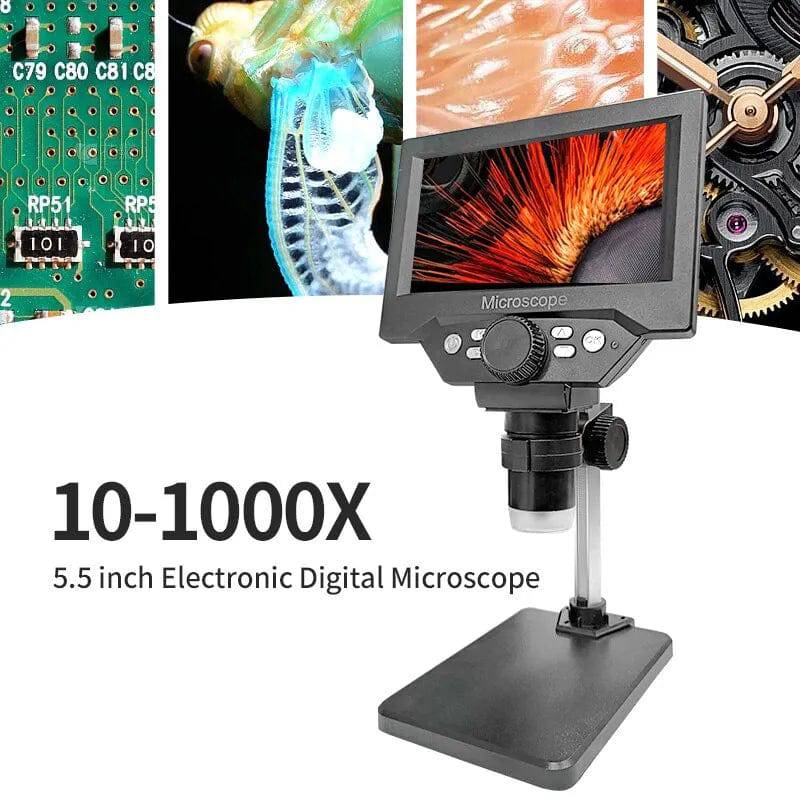 SearchFindOrder 1000X LCD Digital Microscope 10-1000X Magnifier with Stand