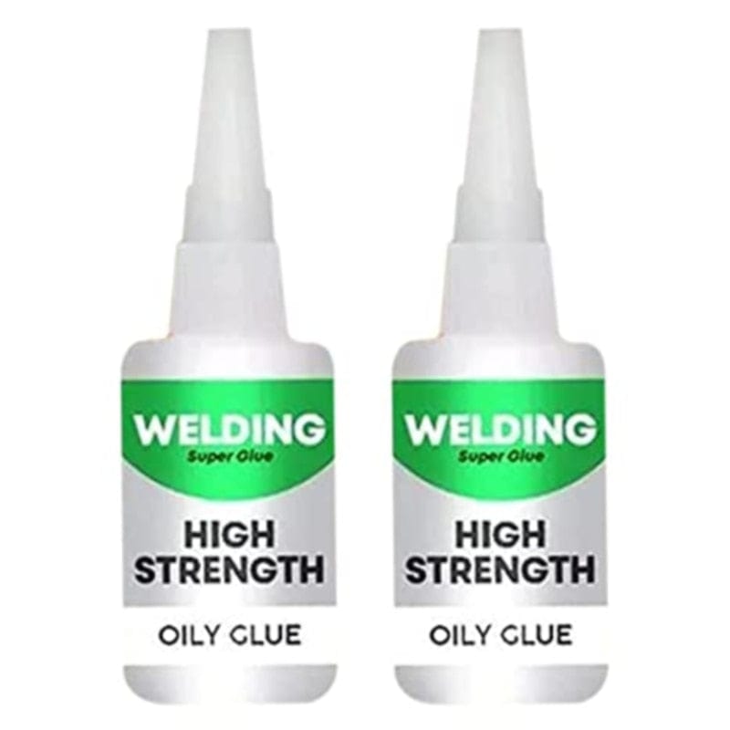 Super Adhesive Multipurpose Welding Glue - Bonds to Plastic, Wood, Ceramic, Metal, and Oily Surfaces (2 x 50ml bottles)