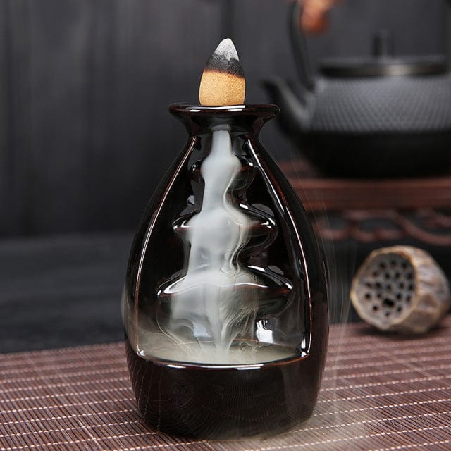 SearchFindOrder 11cmx6.8 Ceramic Incense Burning Fountain