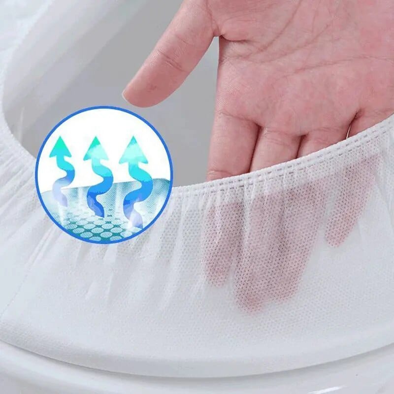 Disposable Toilet Seat Covers, XL Flushable Toilet Seat Covers for Adults and Kids Potty Training, 100% Biodegradable - Travel Accessories for Public Restrooms, Airplane, Camping