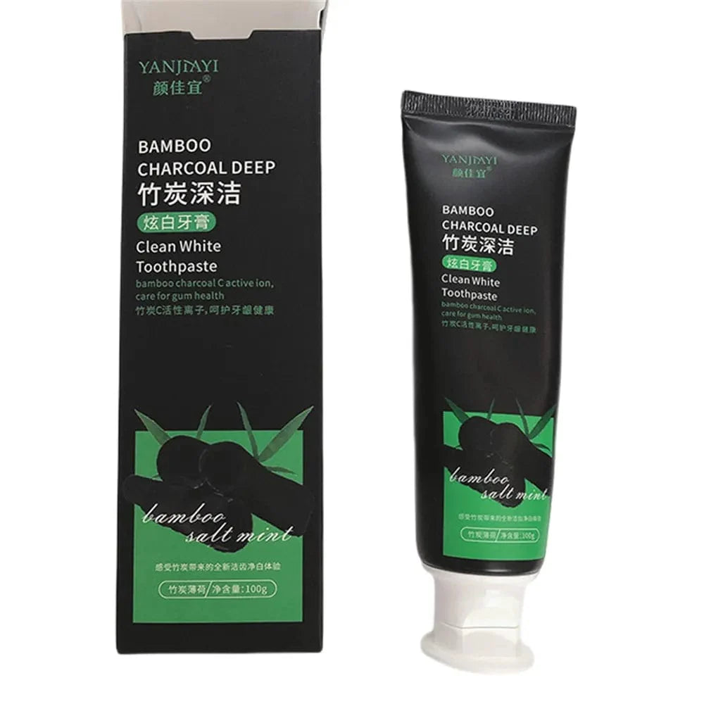 Bamboo Activated Charcoal Toothpaste for Whitening Teeth