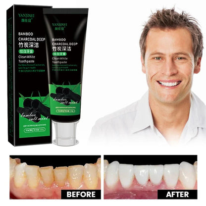 Bamboo Activated Charcoal Toothpaste for Whitening Teeth