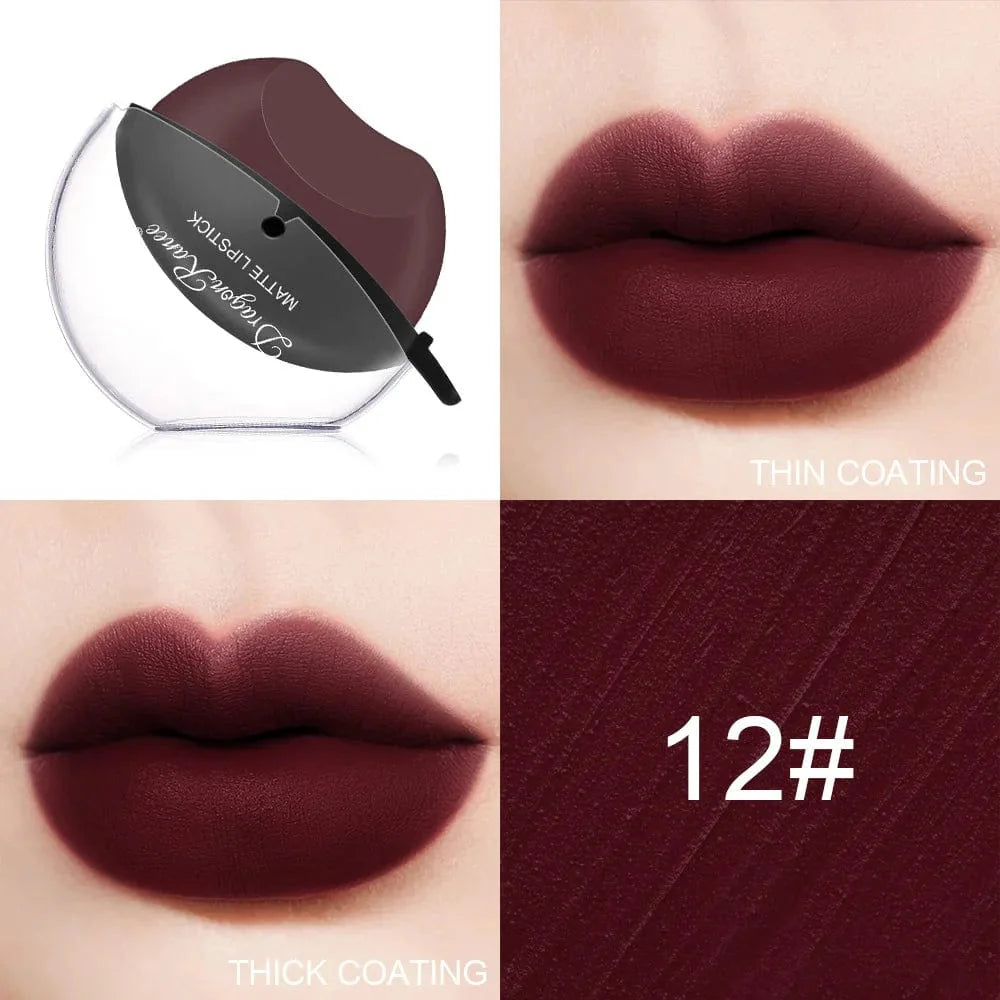 Lip-shaped Kiss Velvet Moisturizing Waterproof Lipstick