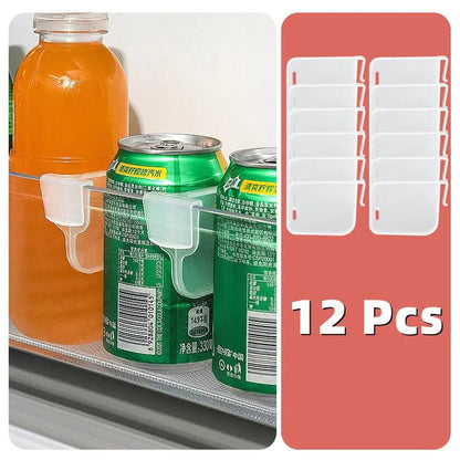 Refrigerator Organizer Adjustable Snap-on Plastic Dividers for Kitchen Storage