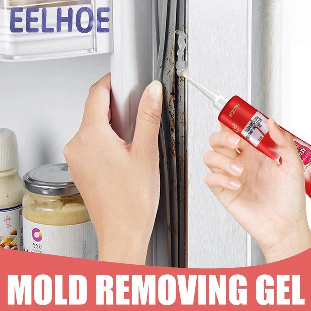 Household Mold Remover Gel - Best Cleaner for Washing Machines, Refrigerators, Sinks, Kitchen Surfaces, Showers, Bathroom Tiles, and Bathtubs