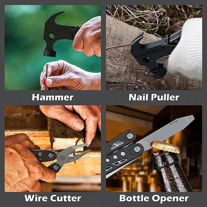 14-in-1 Multitool, Ultimate Hammer and Utility Companion for Home, Camping, and Survival Adventures