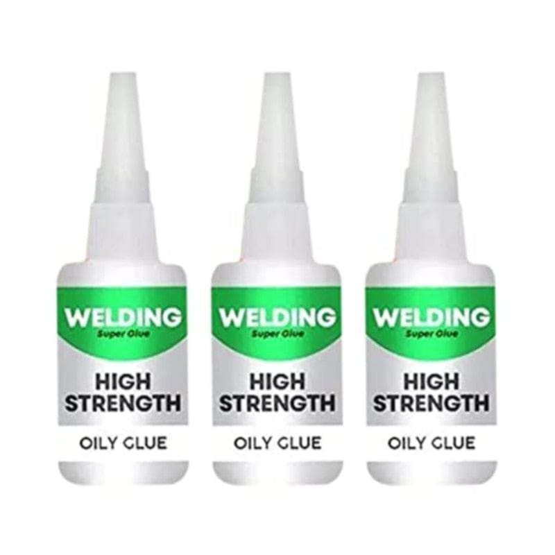 Super Adhesive Multipurpose Welding Glue - Bonds to Plastic, Wood, Ceramic, Metal, and Oily Surfaces (2 x 50ml bottles)