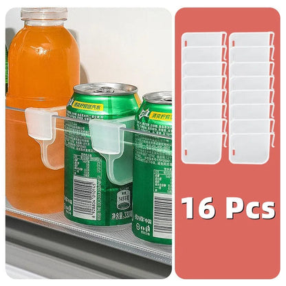 Refrigerator Organizer Adjustable Snap-on Plastic Dividers for Kitchen Storage