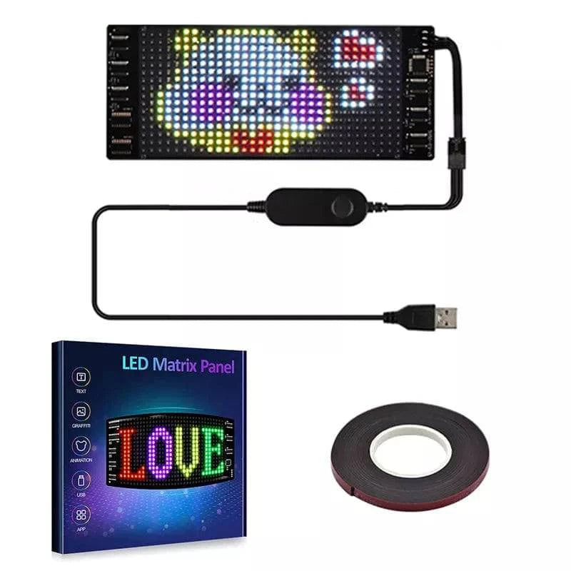 LED Car Sign, Programmable LED Matrix Panel, Flexible Screen Display Animation Message Scrolling Sign, APP Control for Cars, Shop, Bar, Party Festival - Smart Shop (Online Store for wise shoppers) 