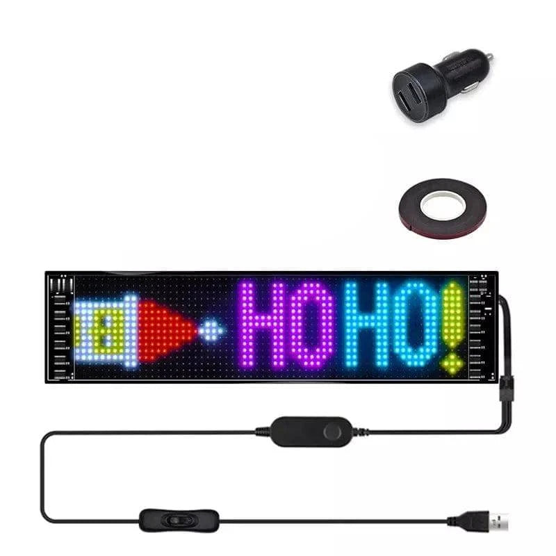 LED Car Sign, Programmable LED Matrix Panel, Flexible Screen Display Animation Message Scrolling Sign, APP Control for Cars, Shop, Bar, Party Festival - Smart Shop (Online Store for wise shoppers) 