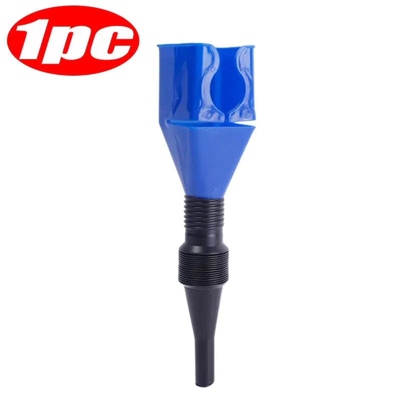 Auto Oil Fuel Funnel with Retractable Flexible Tube for Cars, Motorcycles