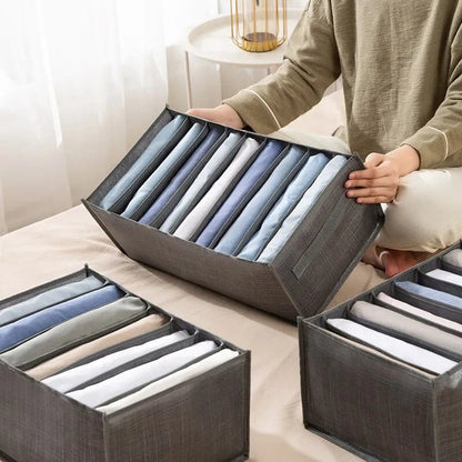 SearchFindOrder 1PCS 9-Compartment Wardrobe Clothes Organizer Smart, Durable, and Space-Saving