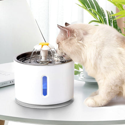 SearchFindOrder Metal with 1Filter / China 2.4L Automatic Pet Water Fountain With LED Light