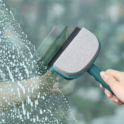 Multifunctional Double-Sided Sponge Cleaning Brush Wiper Glass Tile Squeegee