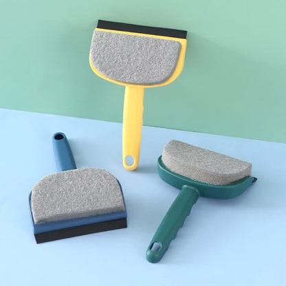 Multifunctional Double-Sided Sponge Cleaning Brush Wiper Glass Tile Squeegee