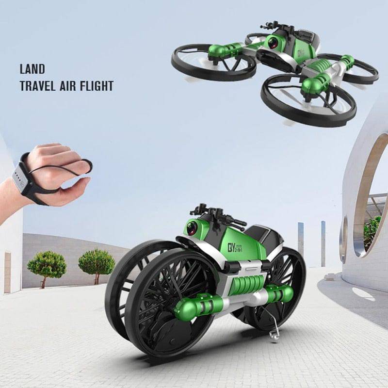 2-in-1 Quadcopter UAV Aircraft Motorcycle 2.4Ghz 4-Axis Gyro RC Drone - Smart Shop (Online Store for wise shoppers) 