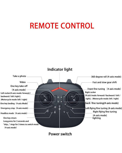 2-in-1 Quadcopter UAV Aircraft Motorcycle 2.4Ghz 4-Axis Gyro RC Drone - Smart Shop (Online Store for wise shoppers) 