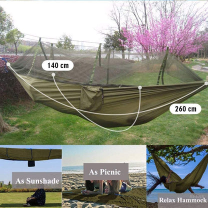 2 Person Hammock With Mosquito Net