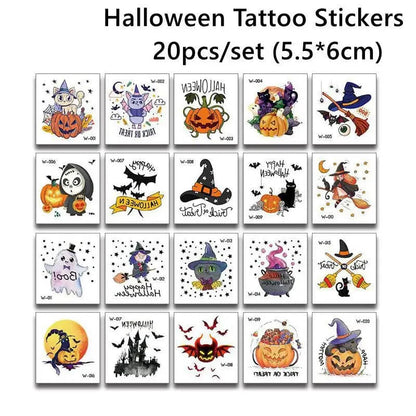 Halloween Pumpkin Tattoo Stickers