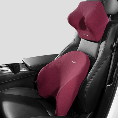 SearchFindOrder 25 Memory Foam Car Lumbar Headrest Neck and Back Support Pillow